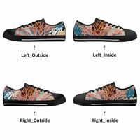 Mens Coral Black Sneakers - Thumbnail 7