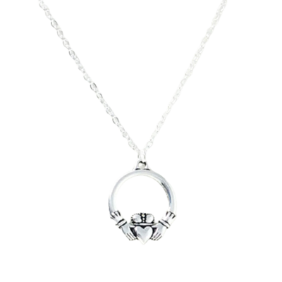 Irish claddagh ring necklace