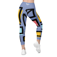 Wild Blue Yonder Leggings with pockets - Thumbnail 2