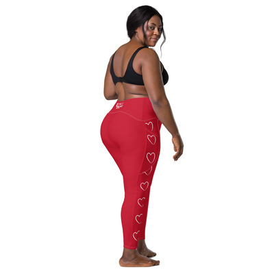 Single heart leggings with pockets - Thumbnail 4
