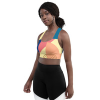 Banana Mania Longline Sports Bra - Thumbnail 1