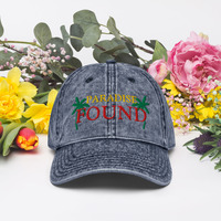 Paradise Found Embroidery Vintage Cotton Twill Cap - Thumbnail 2