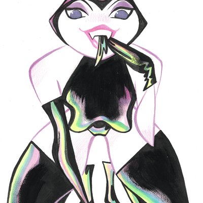 Neon cat
