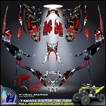 Yamaha Raptor 700 700R graphics kit 2013 2014 2017 to 2025 decals stickers atv