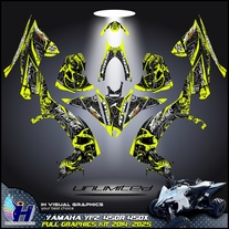  Yamaha YFZ 450R 450X graphics kit 2014 2015 2016 2017 2018 2020 to 2025 decals stickers atv
