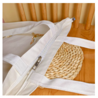 The Peony Pavilion Embroidered original canvas bag one-shoulder national trend bag eco-friendly bag - Thumbnail 4