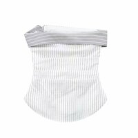 Fashion Striped Slant-Breasted Button-Down Slim Tube Top - Thumbnail 1