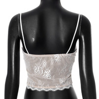 Sexy lace stitching split camisole - Thumbnail 4