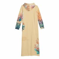 Coral Hoodie Dress Cream - Thumbnail 4