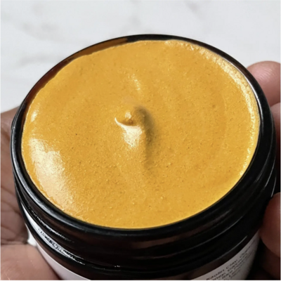 Turmeric and manuka honey brightening face mask