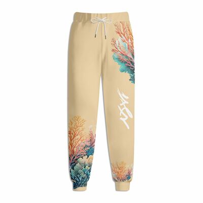 Coral sweat pants cream