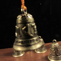 Buy 1 Get 5 pics, Vintage Brass Bells, Rustic Chime VTG Jingle Bell, Brozen Cow Bells, Dharma buddha Tibetan Buddhist Meditation Bell - Thumbnail 2