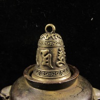 Buy 1 Get 5 pics, Vintage Brass Bells, Rustic Chime VTG Jingle Bell, Brozen Cow Bells, Dharma buddha Tibetan Buddhist Meditation Bell - Thumbnail 4