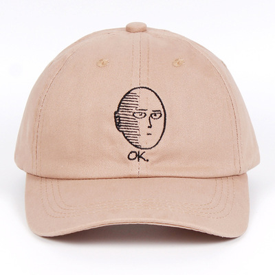 Embroidered Of One Punch Superman Baseball Caps Outdoor Sports Peaked Cap Black