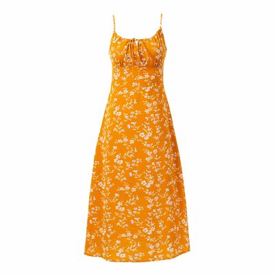 Holiday casual floral suspender maxi dress - Thumbnail 2