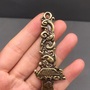 Ancient Chinese pure copper dragon dagger hand-carved exquisite shape can be collected -4