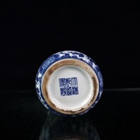 Collection crafts Blue and White Porcelain Vase Hand-painted Lotus Pattern Vase | Collection | Retro | Vintage - Thumbnail 4