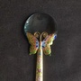 Vintage cloisonne magnifying glass, butterfly shape, artistic magnifying glass, 16cm length-3