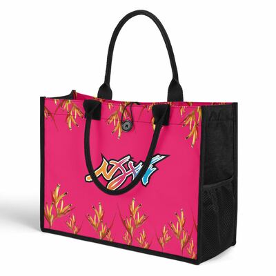 Blooming horizon strelitzia tote bag