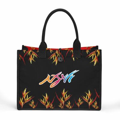 Blooming horizon strelitzia tote bag