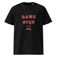 Unisex organic ribbed neck t-shirt "Game Over" - Thumbnail 4