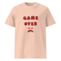 Unisex organic ribbed neck t-shirt "Game Over" - Thumbnail 8