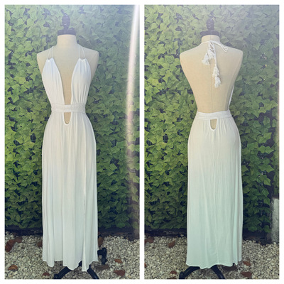 Open back "keyhole" dress