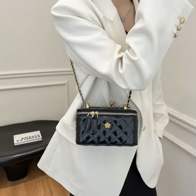  timeless patent leather vanity case