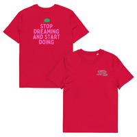 Unisex Organic Cotton T-Shirt with Front Embroidery & Back Print - Thumbnail 15