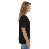 Unisex Organic Cotton T-Shirt | Front Embroidered & Back Printed - Thumbnail 3