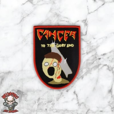 Cancer parody woven patches