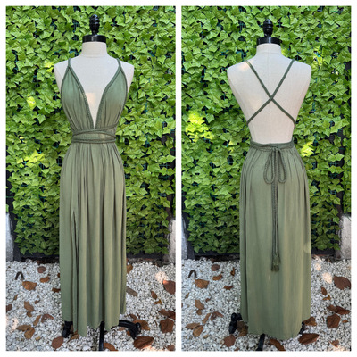 Open back "patria" dress