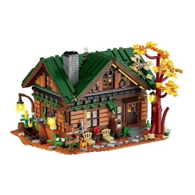 Unique no-name forest cabin building blocks with lights - Thumbnail 1