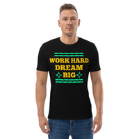 Unisex Custom Organic Cotton T-Shirt | Motivational Front & Back Print - Thumbnail 3