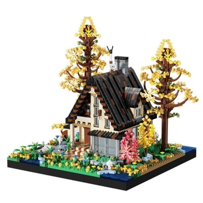 No-name forest cabin | mini micro bricks building blocks