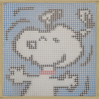 Children's Rug Making Latch Hooking Kit (30x30cm) | Cartoon Dog - Thumbnail 2