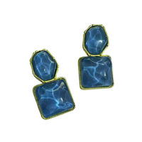 Women Geometric Irregular Water Ripple Earrings Party Fashion Jewelry Gifts - Thumbnail 5