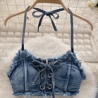 Women Sexy Denim Suits Bikini Set - Thumbnail 1
