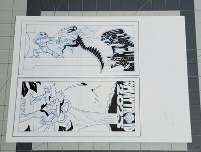 Original Illustration- Metroid- Samus vs. Xenomorph, #Maytroid2025