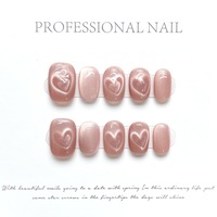 10pcs handmade heartbeat Nait Art - Thumbnail 2