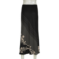 Daisy print low waist skirt - Thumbnail 4