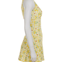 Fashion floral deep V-neck sleeveless waist dress - Thumbnail 2
