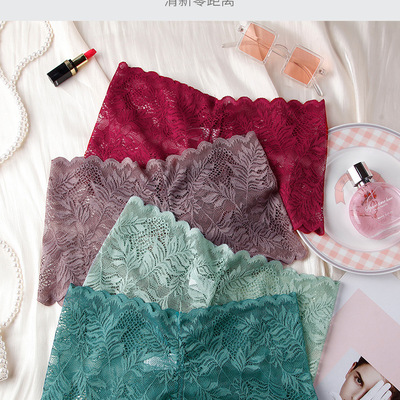 Women's sexy see through lace lingerie underwear female briefs panties