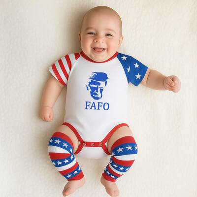 Donald trump fafo funny bodysuit romper outfit shirt set