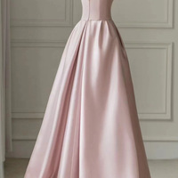 Pink strapless evening gown, socialite banquet toasting gown, adult party host's high-end engagement dress - Thumbnail 4