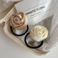 2pcs Rose Hair Tie Sweet Headdress Hair Accessories Elastic Hair Bands  - Thumbnail 2