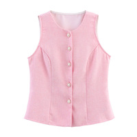 Sleeveless top and skirt show temperament and versatile slimming suit - Thumbnail 2