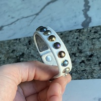 Rainbow Small Domestuds Wristband - Thumbnail 1