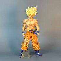 30cm Dragon Ball Z Anime Super Saiyan son Goku Blood coating Action Figure Pvc Model Statue Collection Decoration 