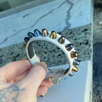 Rainbow Short British Stud Wristband #3 - Thumbnail 1